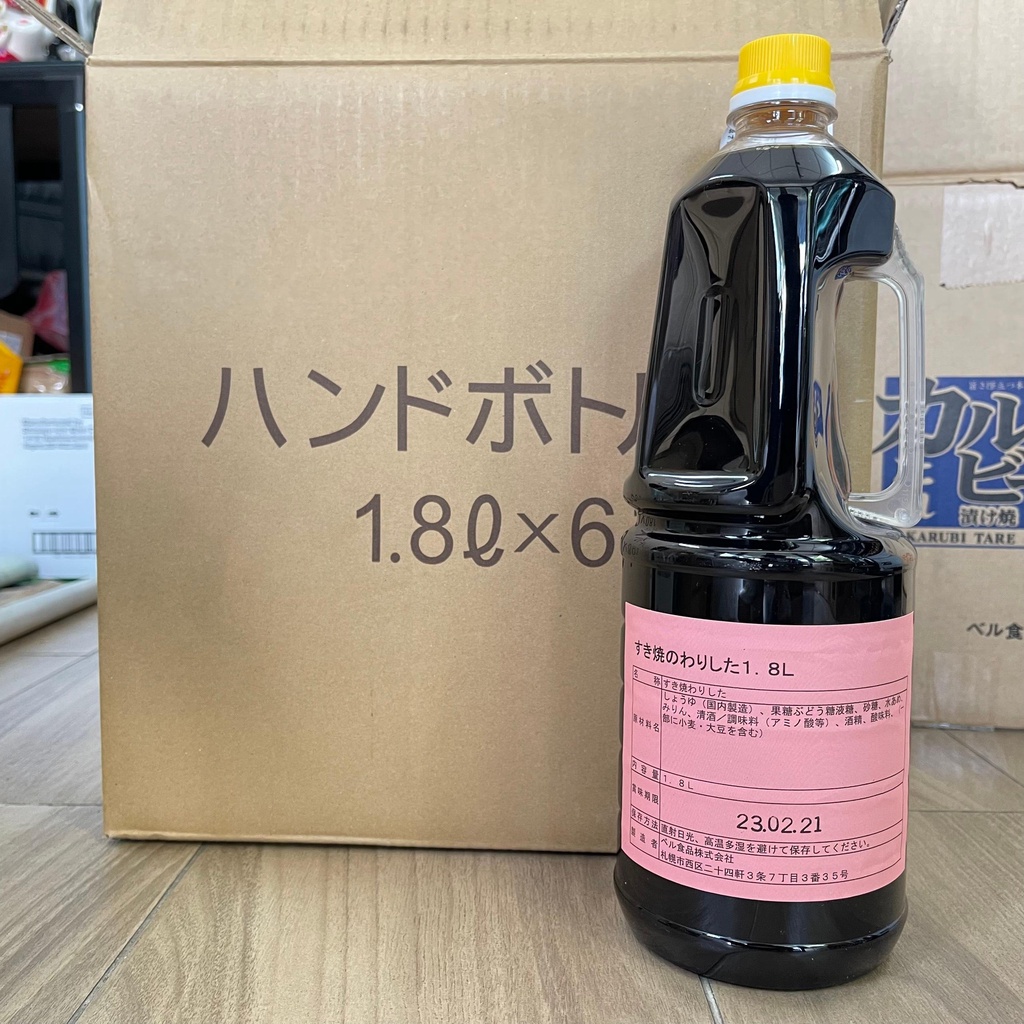 Sốt Sukiyaki chuyên dùng nhà hàng chai lớn 1.8L