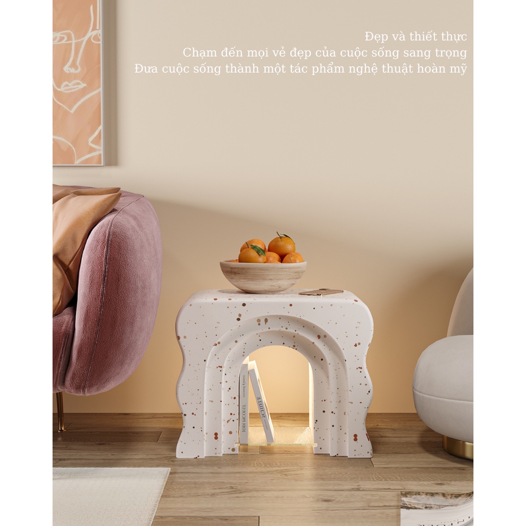 Kệ/tủ đầu giường, bàn cà phê nhỏ phong cách Châu Âu, decor Forher.since1998