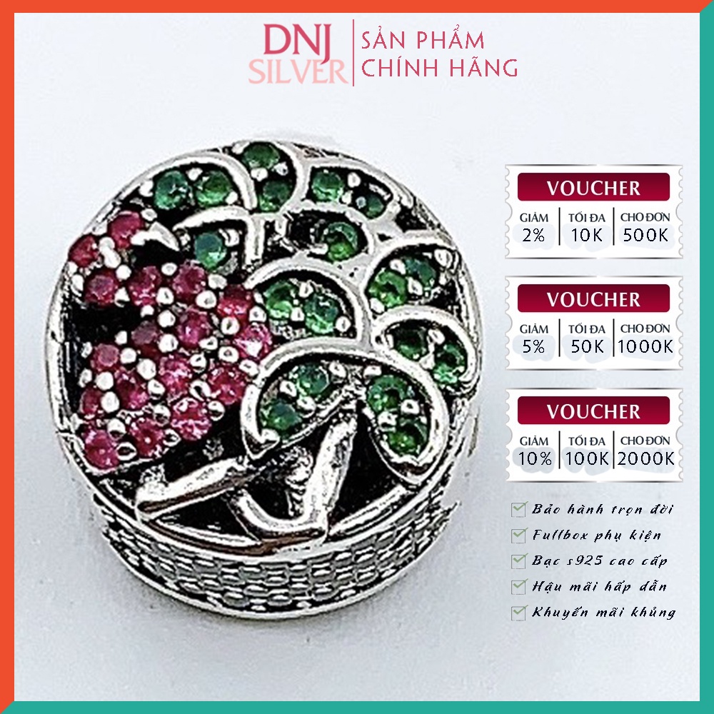 [Hàng cao cấp] Vòng tay bạc 925 cao cấp - Vòng tay charm bạc Young Forever, tuổi trẻ, nhiệt huyết và khát khao - DNB025