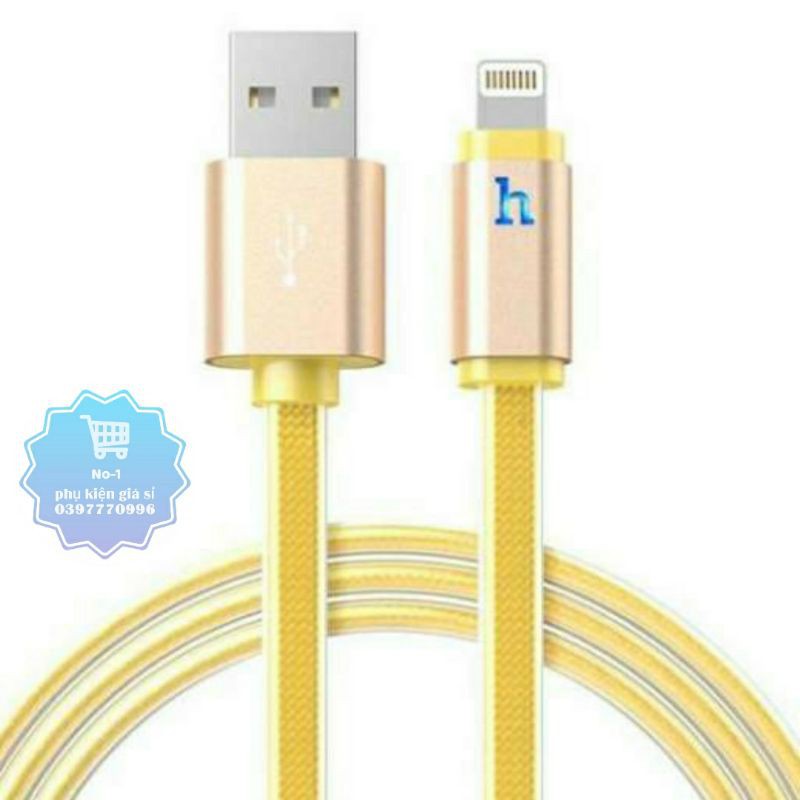 [ Chính hãng Hoco ] Dây sạc iPhone dài 2m có đèn led báo hiệu UPL 12 Bảo hành 03 tháng 1 đổi 1