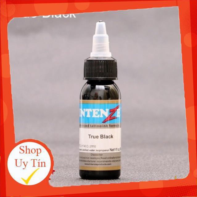 giá rẻ kịch sàn - Mực xăm màu đen true black intenze 30ml