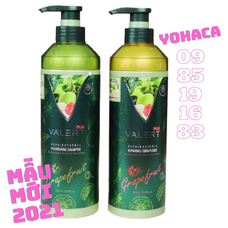 Bộ dầu gội bưởi, Giảm rụng tóc, Dầu xả bưởi Grapefruit kích thích mọc tóc  850ml Mẫu Mới Yohaca