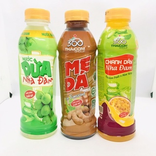 Nước Dừa Nha Đam Chanh dây Nha Đam Me Đá 360 chai 500ml