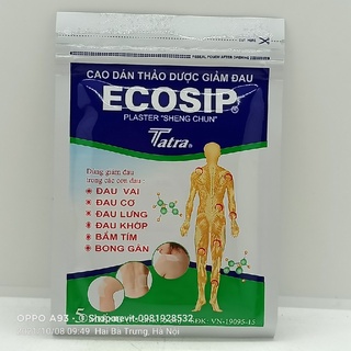 [Có sẵn] CAO DÁN THẢO DƯỢC ECOSIP GÓI 5 MIẾNG