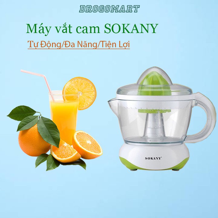 [Mã ELHA22 giảm 5% đơn 300K] Máy Vắt Cam Sokany Cao Cấp, Máy Ép Nước Cam 2 Chiều Tự Động Siêu Tiện Lợi