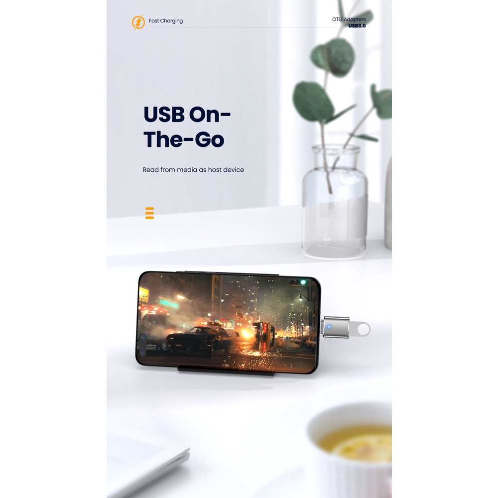 Đầu Chuyển Đổi USB 3.0 Type C OTG Đực Sang USB Cái Cho Huawei Samsung MacBook