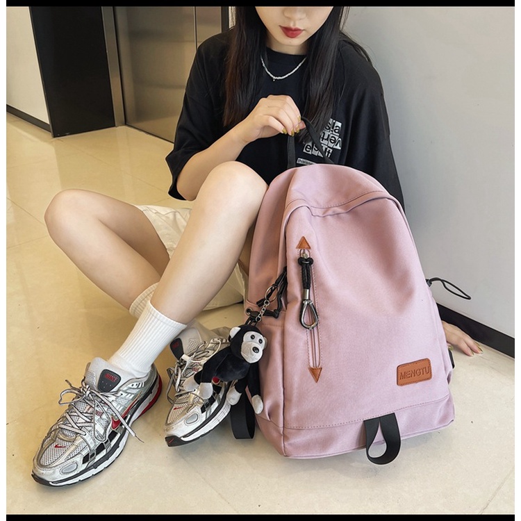 Balo ulzzang nam nữ đi học chống thấm basic BAG U MENGTU24