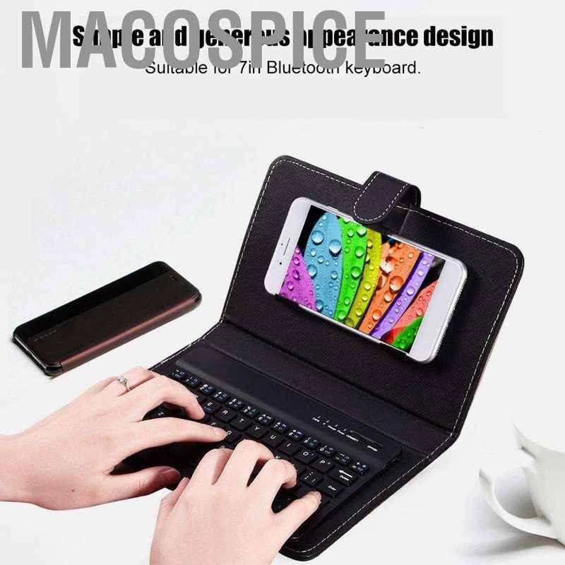 Bao Da Điện Thoại Bằng Da Pu Kèm Bàn Phím Bluetooth Macospice 7 '' Cho Hệ Điều Hành Android Và Ios | BigBuy360 - bigbuy360.vn