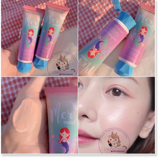 [Mã giảm giá] ❤️ Kem Nền Che Khuyết Điểm Chống Nắng BB Cream Tiên Cá Mermaid ❤️-Z17-K9T4 | BigBuy360 - bigbuy360.vn