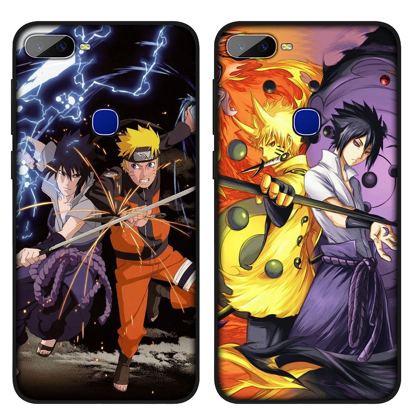 Ốp Điện Thoại Silicon Mềm Hình Naruto Vs Sasuke Cho Iphone 12 Mini 11 Pro Max Se 2020 12 Mini