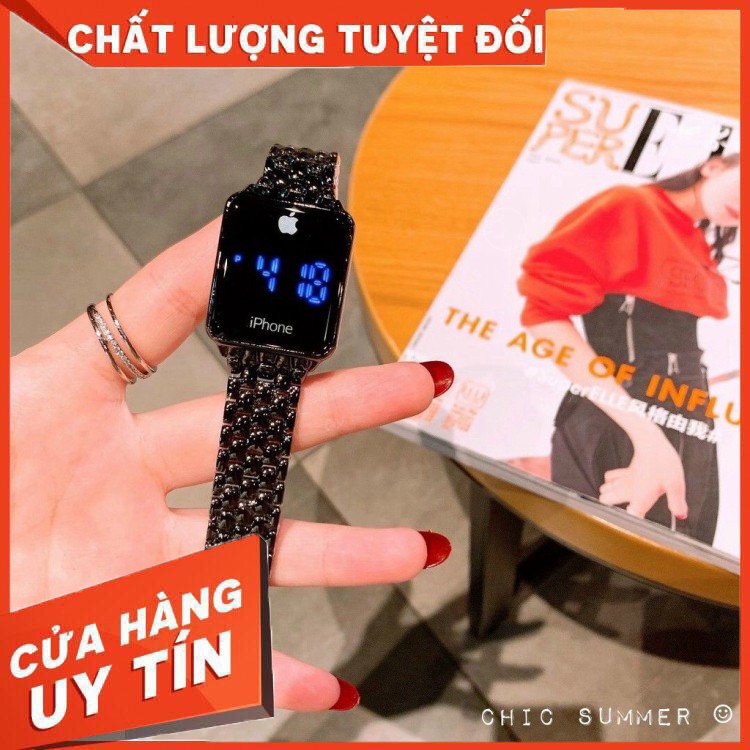 (Đồng hồ Apple watch) Đồng hồ thông minh cho cả nam và nữ Apple hiển thị điện tử mặt cảm ứng của iphone- Đồng hồ iphone