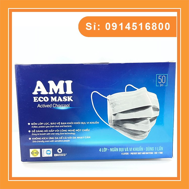 Khẩu trang y tế kháng khuẩn 4 lớp Ami