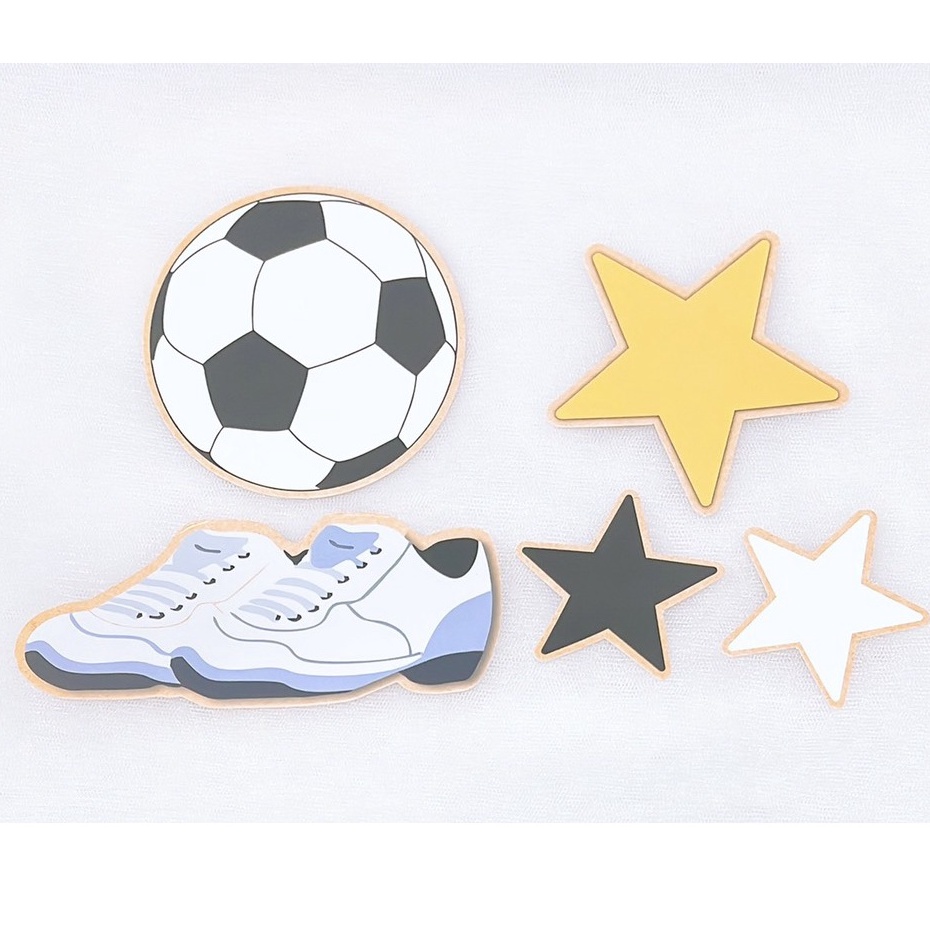 5 set combo 2 set giày-quả bóng-ngôi sao (1 lớp)-Q6356