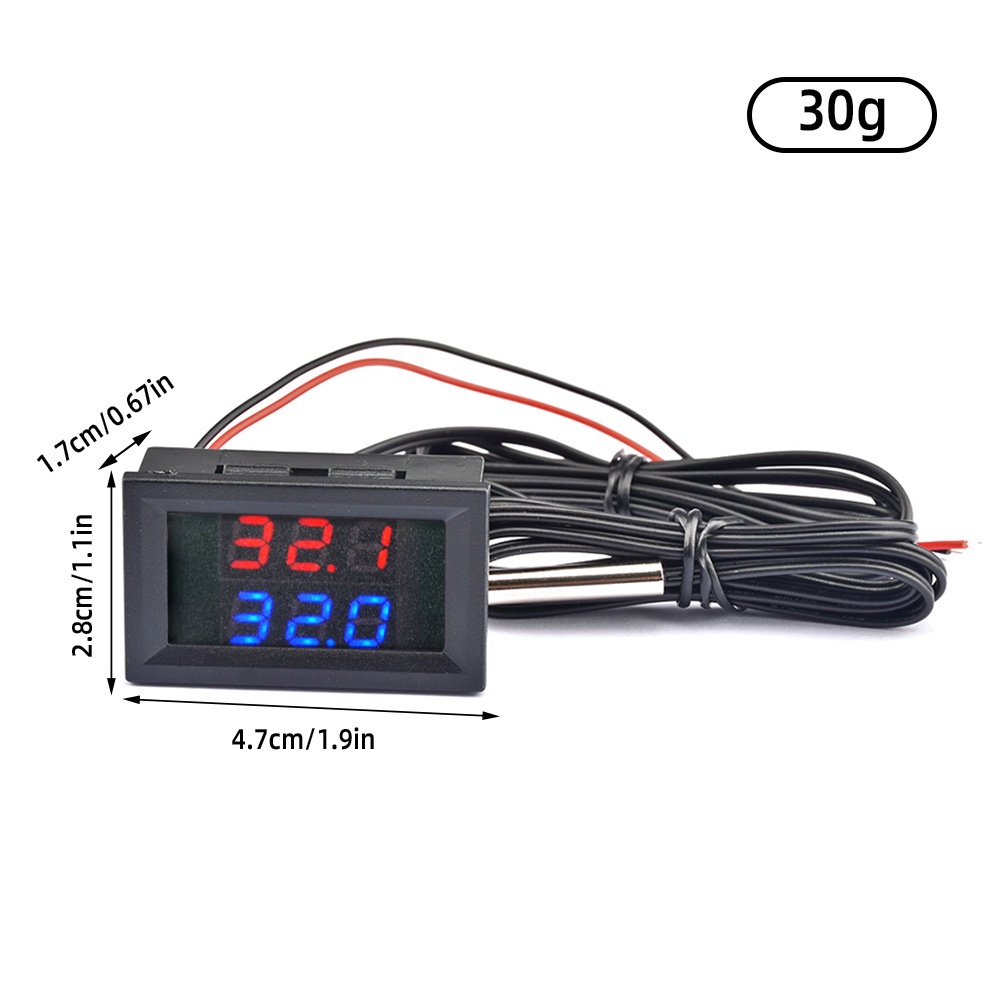 Nhiệt Kế Kỹ Thuật Số Pcb DC4-28V NTC Bằng Kim Loại Dài 1M Chống Thấm Nước