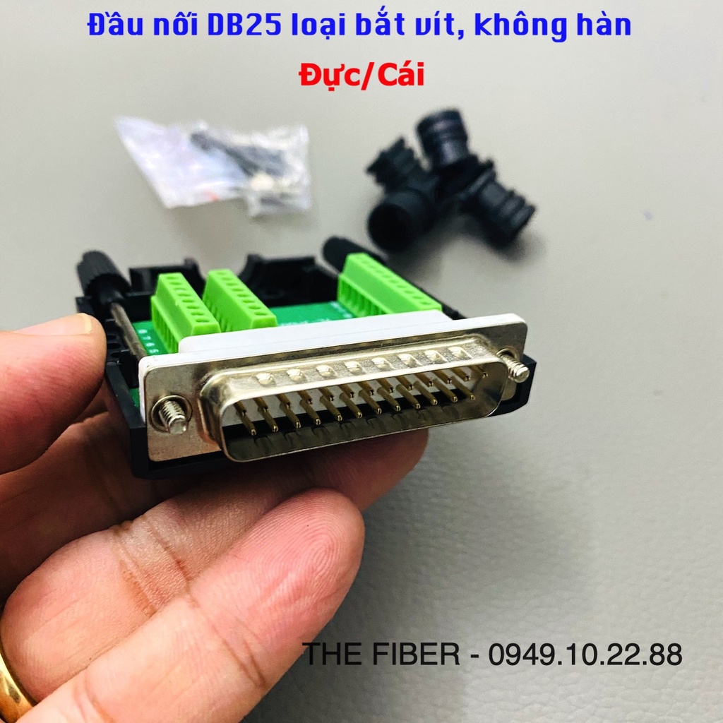 Đầu Jack DB25 không hàn đầu Đực/Cái - Dòng cao cấp