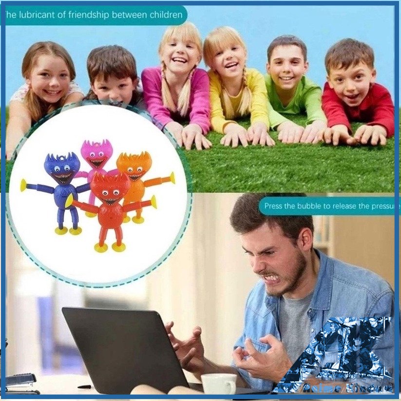 Bộ 4 Đồ Chơi Ống Poppy Xả Stress Cho Trẻ Em Và Người Lớn