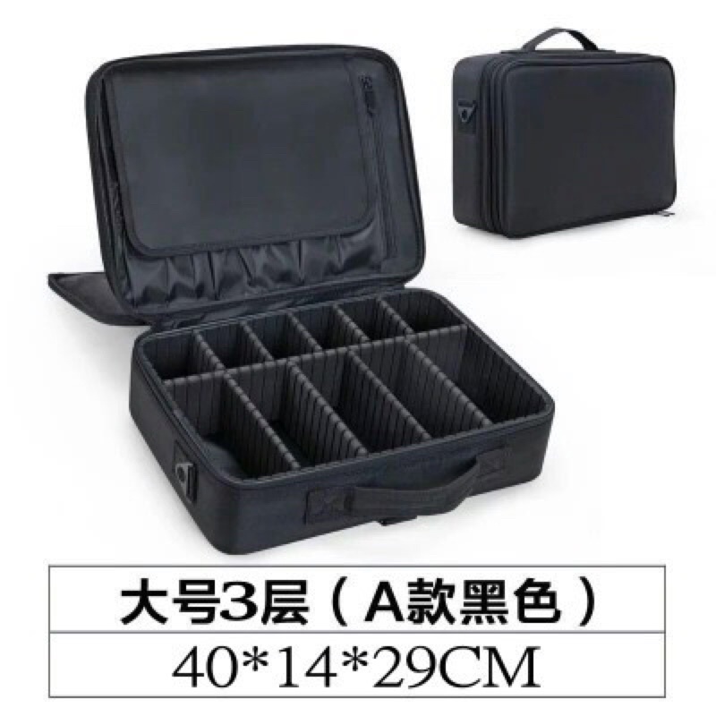 Cốp vải đựng đồ trang điểm phun xăm Nail có 2 quai đeo như Balô