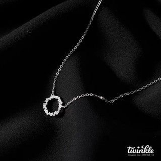 Dây chuyền bạc CAO CẤP chuẩn 925 mặt hình tròn đính đá sáng lấp lánh dành cho nữ - Twinkle Silver