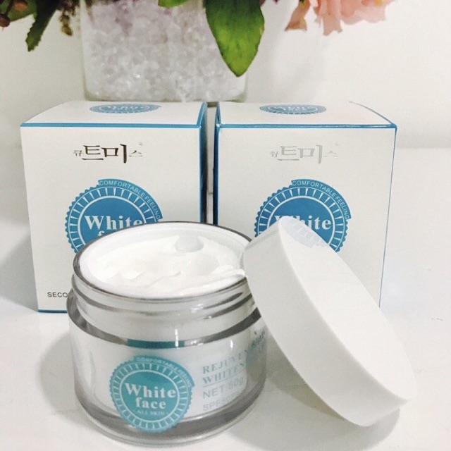 Kem dưỡng trắng da Hàn Quốc White Face, dưỡng da trắng mịn, ngăn ngừa mụn, chống nắng SPF50
