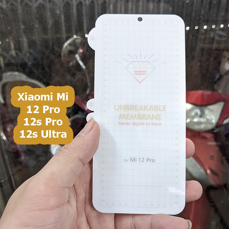 Miếng dán PPF phủ full màn hình Xiaomi Mi 12, Mi 12x, Mi 12 Pro, Mi 12s Pro, Mi 12s Ultra