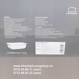 khay thủy tinh lock&lock - khay thủy tinh