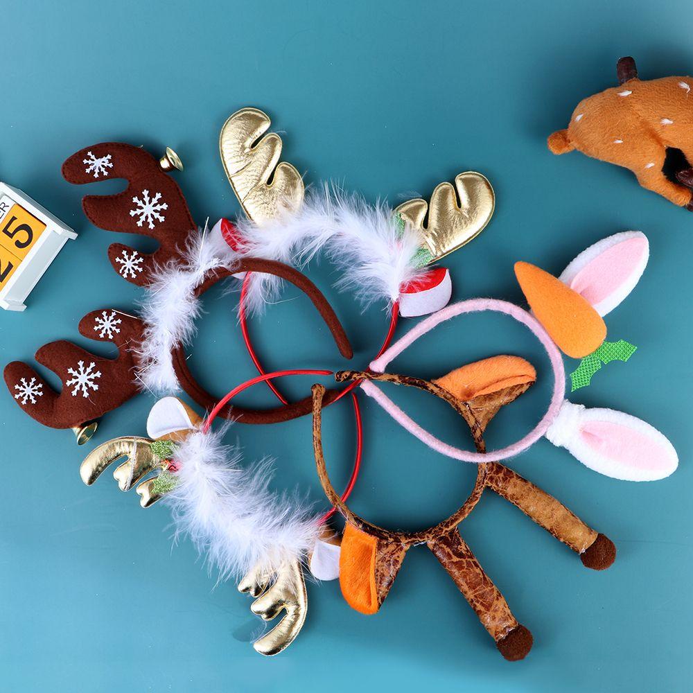 Băng Đô Cài Tóc Hình Sừng Hươu Hoạt Hình Đáng Yêu Thời Trang Dành Cho Tiệc Hóa Trang