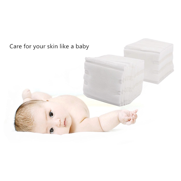 Set 50/200 Bông Tẩy Trang Dày Dặn Làm Sạch Sâu Cho Da Mặt Tiện Dụng