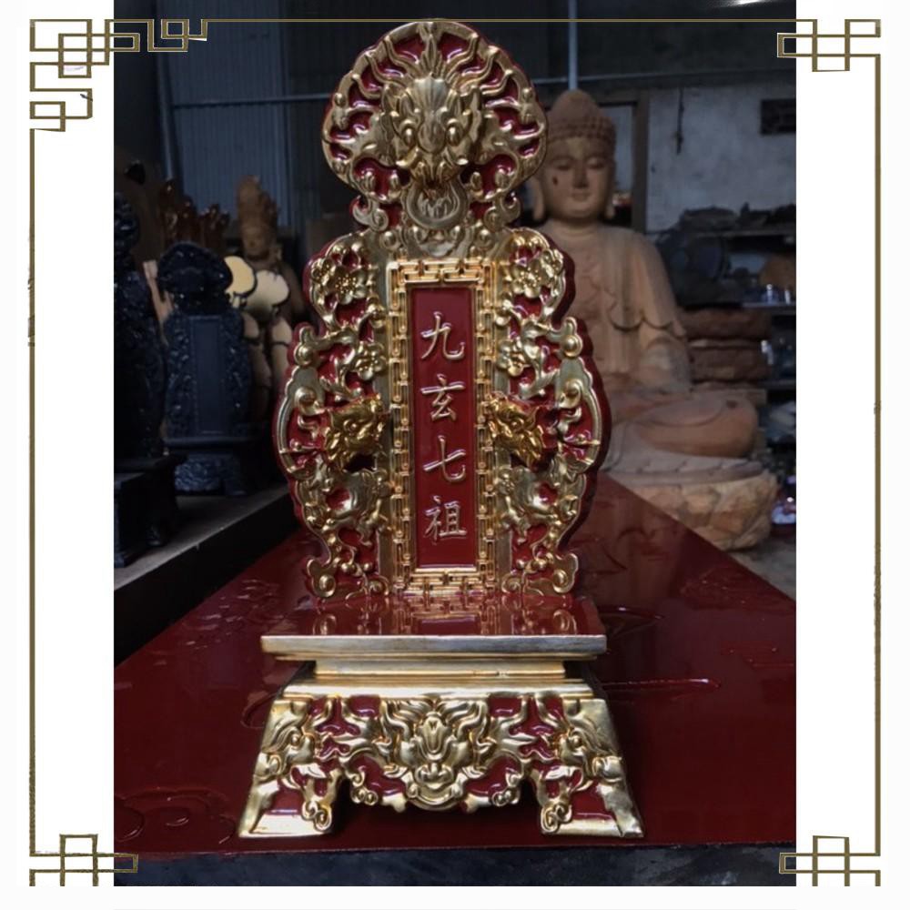 Bài vị thờ gia tiên gỗ mít,long vị giá rẻ