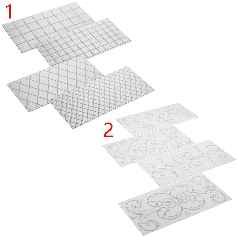 LANSEL Set 4 Tấm Lót Trong Suốt Dùng Để Trang Trí Viền Bánh Kem