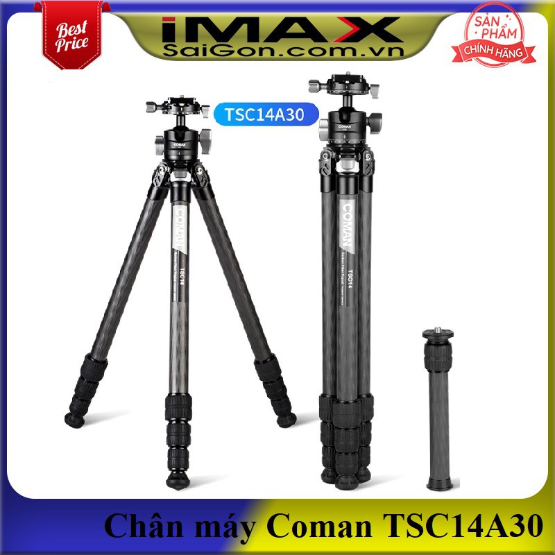 Chân máy ảnh Coman TSC14A30, Carbon
