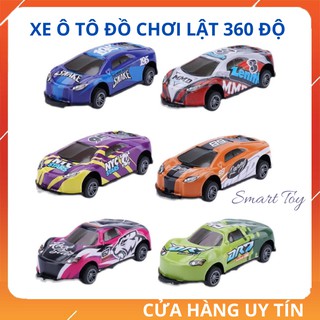 Sét 8 xe ô tô đồ chơi trẻ em siêu xe nhảy 360 độ chạy đà mini xô đẩy va chạm và phục hồi Smart Toy