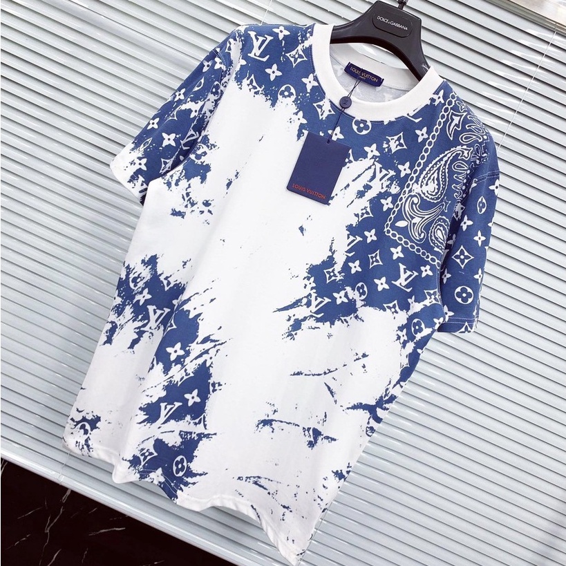 Áo Thun , Áo Phông Nam Cổ Tròn In Họa Tiết Lv Chất Cotton Cao Cấp Hot Trend 2022 3SIZE STORE