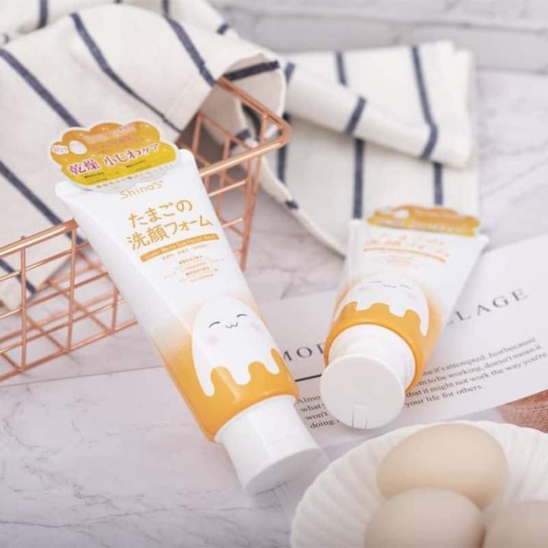 Sữa Rửa Mặt Shina'S Super White Egg Facial Wash Làm Sáng Da, Mờ Nám Từ Trứng 120g