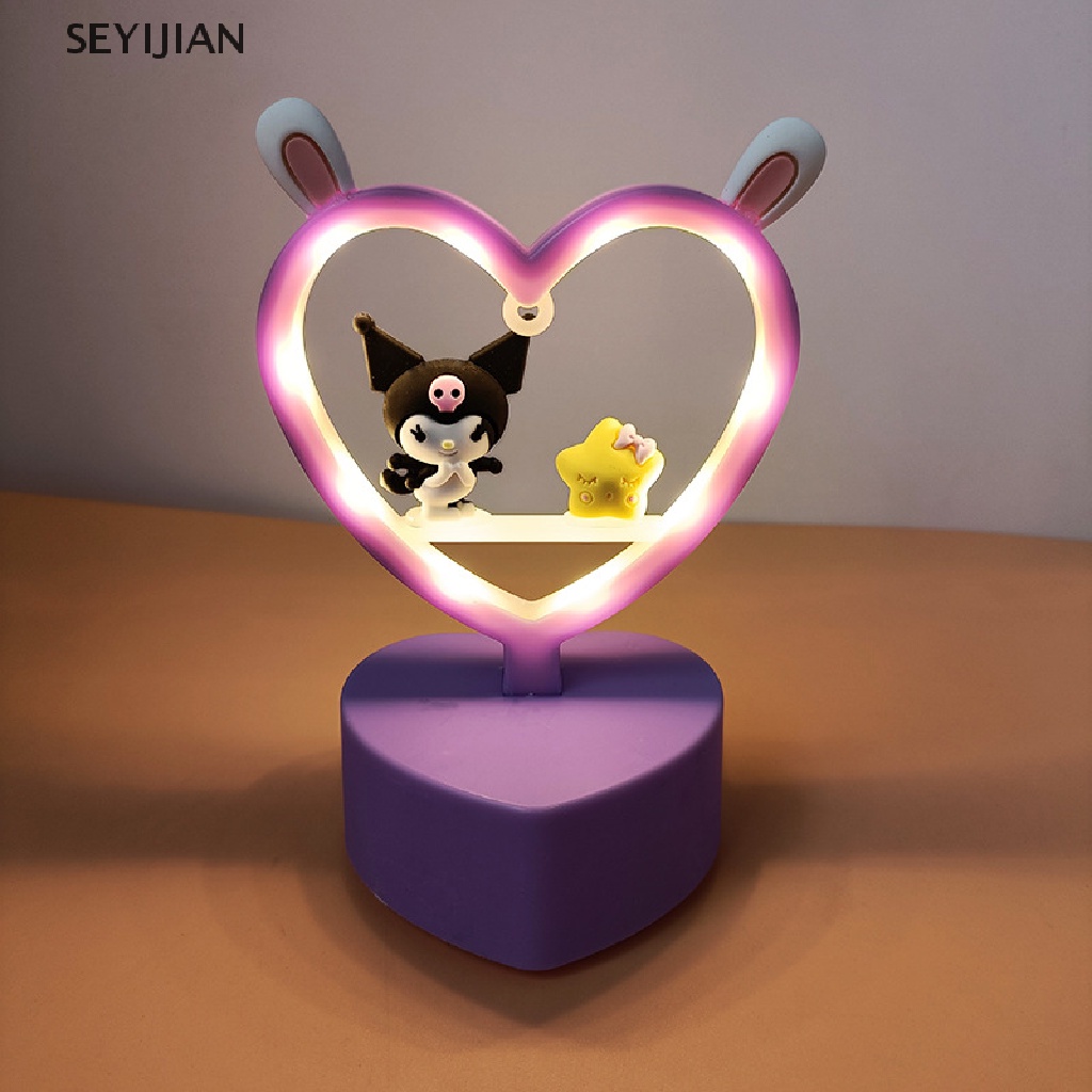 Đèn Ngủ Để Bàn 3D DIY Hình Cinnamoroll Dog My Melody Kuromi Sanrio Dễ Thương Sáng Tạo