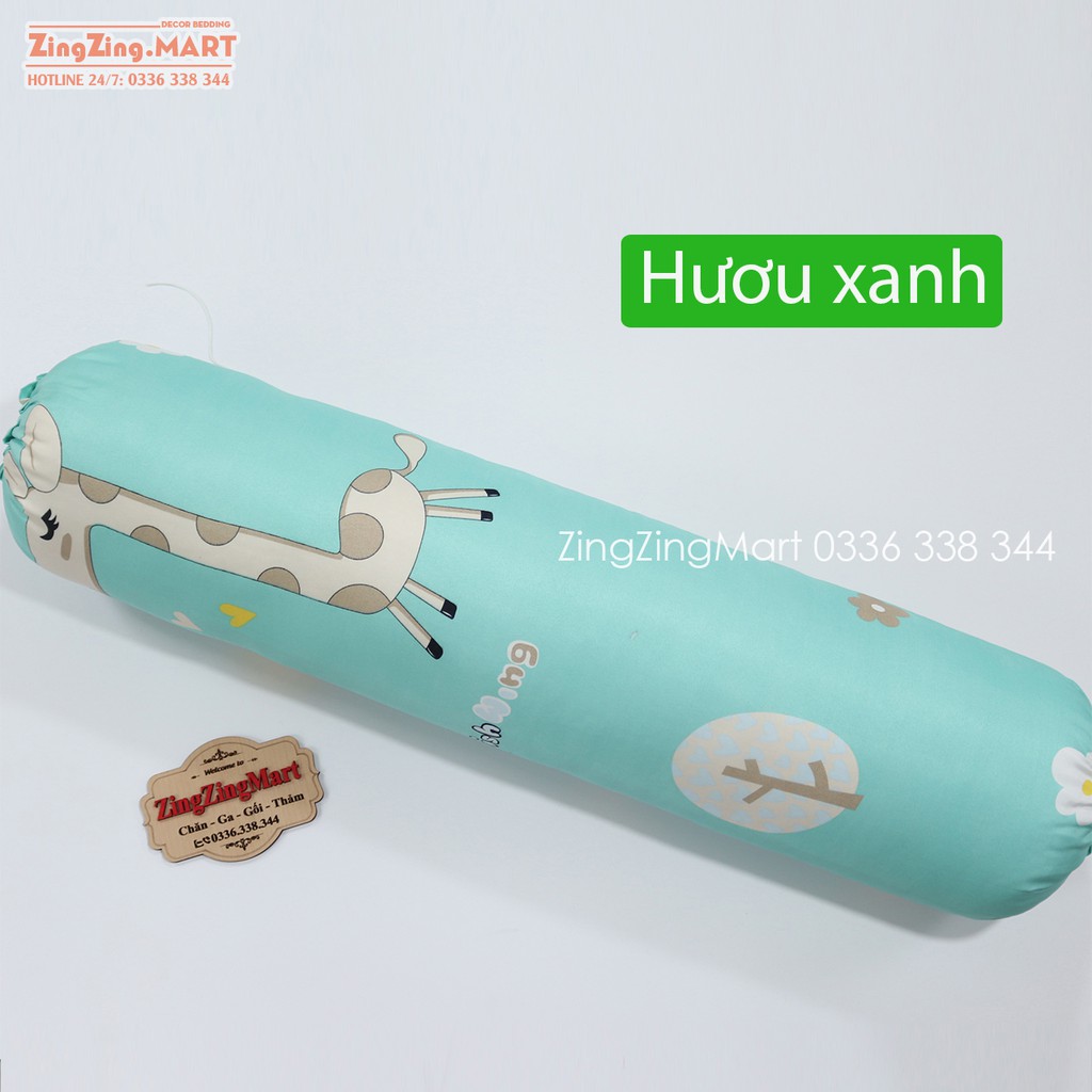 Vỏ gối ôm Ếch Xanh vải poly cotton đẹp
