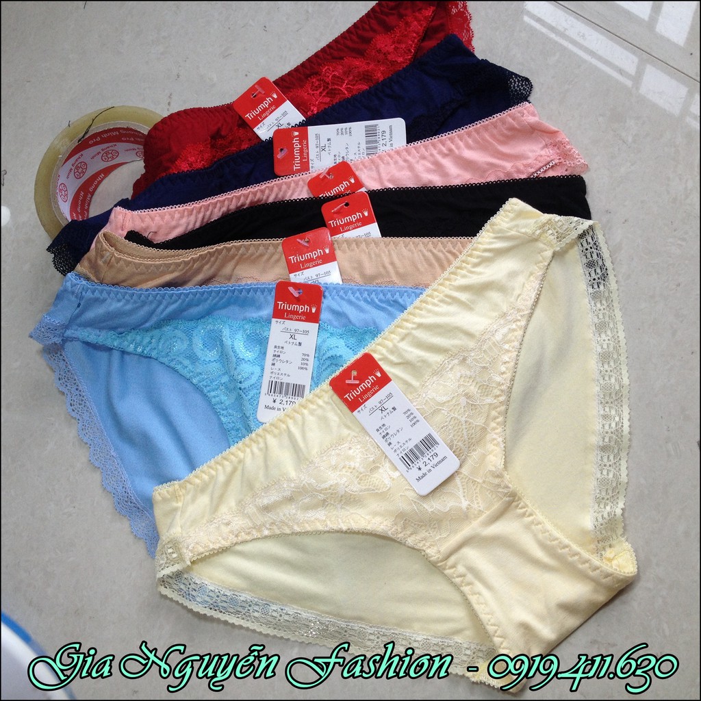 Bộ 7 Quần lót nữ viền ren - Cotton lụa kháng khuẩn - TH Việt | BigBuy360 - bigbuy360.vn