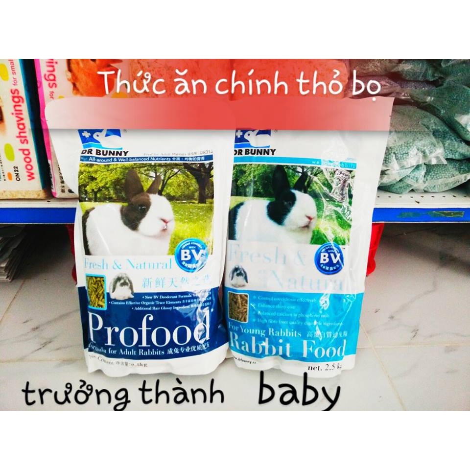 Cỏ nén pellet cho thỏ của Dr Bunny  1kg