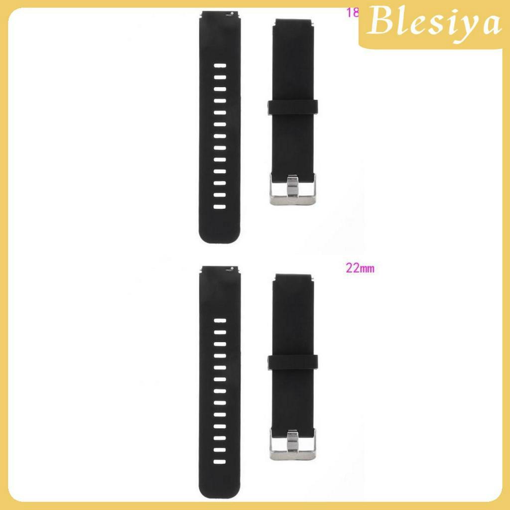 Dây Đeo Cao Su Thay Thế Cho Đồng Hồ Đeo Tay 18 / 22mm