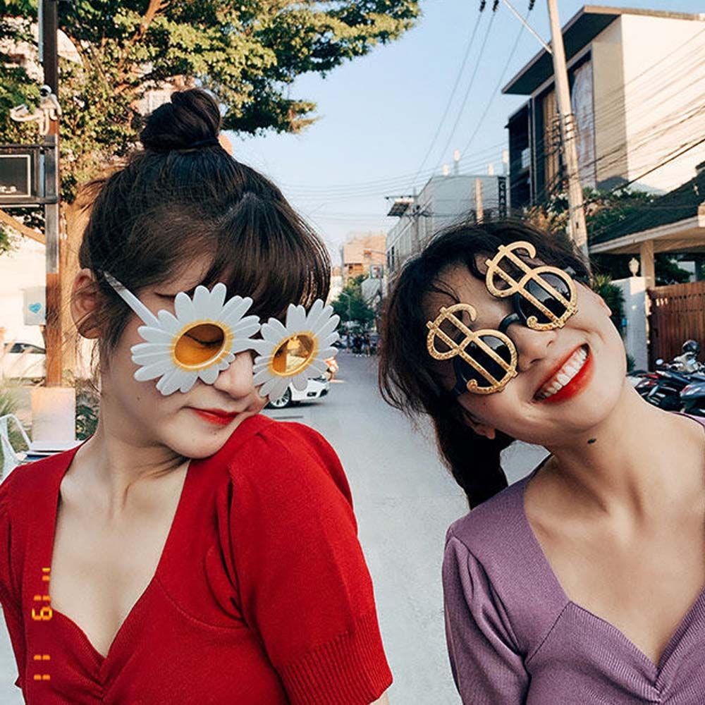 Kính Mát Gọng Lớn Hình Hoa Phong Cách Vintage Thời Trang Cho Nữ