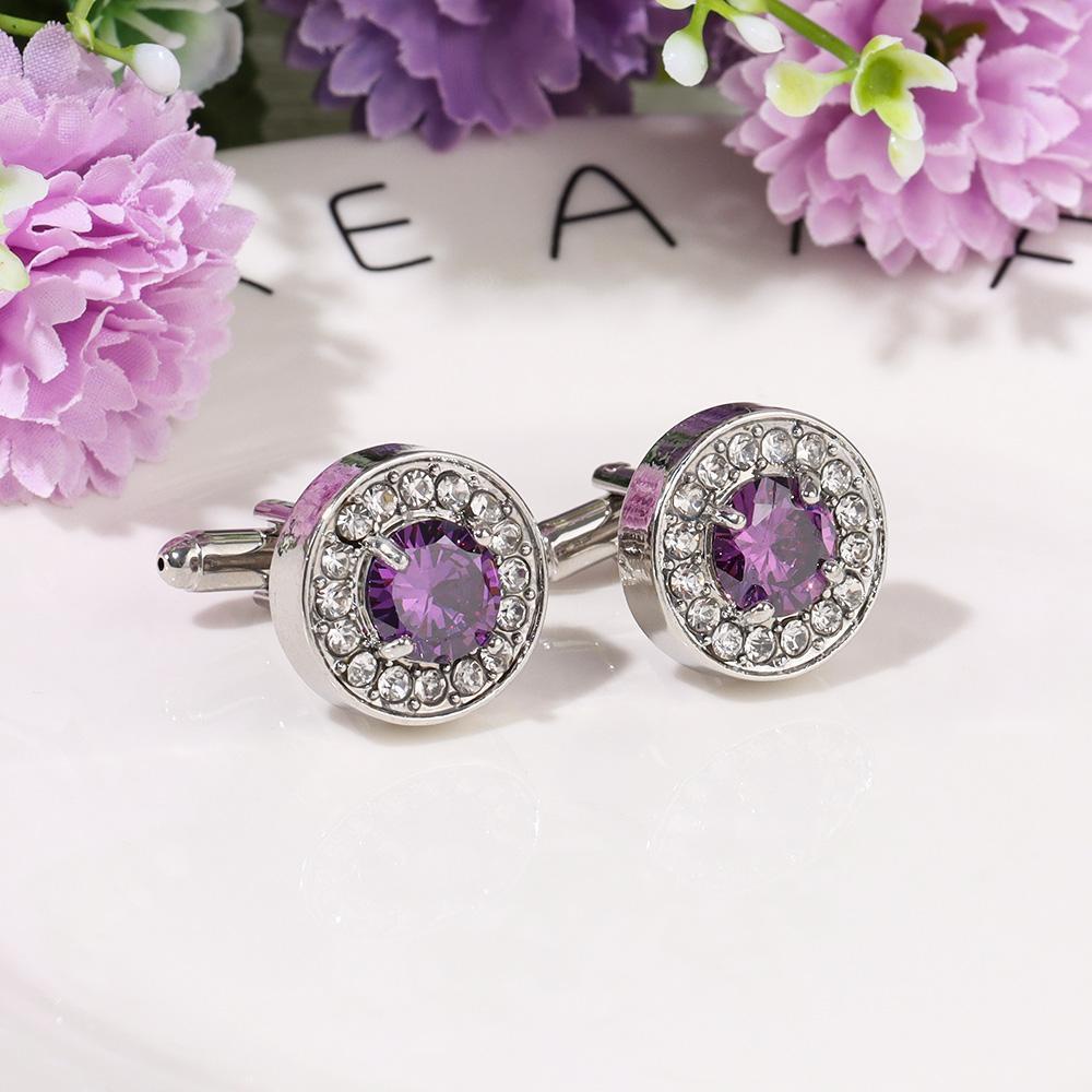 LAY Khuy Măng Sét Đính Pha Lê Hình Vương Miện Thanh Lịch Cho Nam