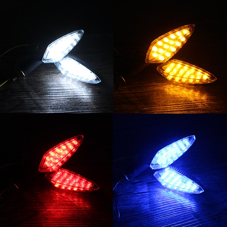 Đèn xi nhan xe máy, exciter, mô tô LKC 1108 Ánh sáng mạnh với màu sắc tươi. 12V đen Led tiện lợi cho xe máy