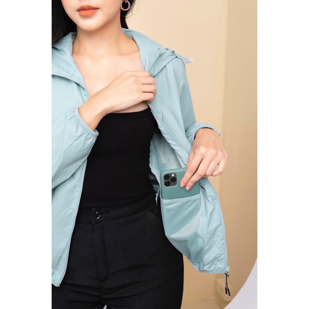 Áo Gió Nữ 2 Lớp Lót Lưới Siêu Phẩm Chống Nước Mùa Lạnh - BUNNYE | BigBuy360 - bigbuy360.vn