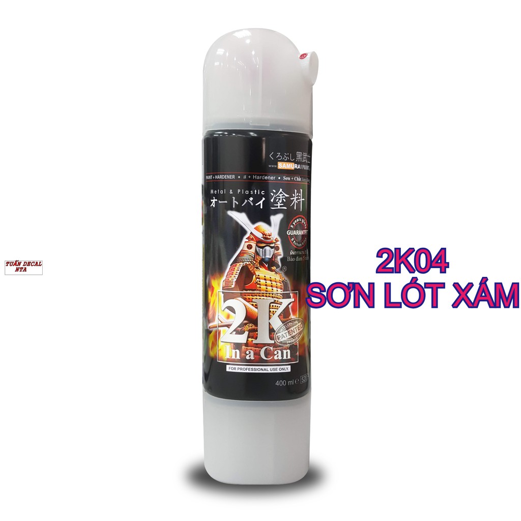 SƠN SAMURAI CHAI SƠN 2K04 LÓT EPOXY (MÀU XÁM)