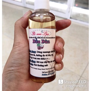 Dầu dừa massage em bé