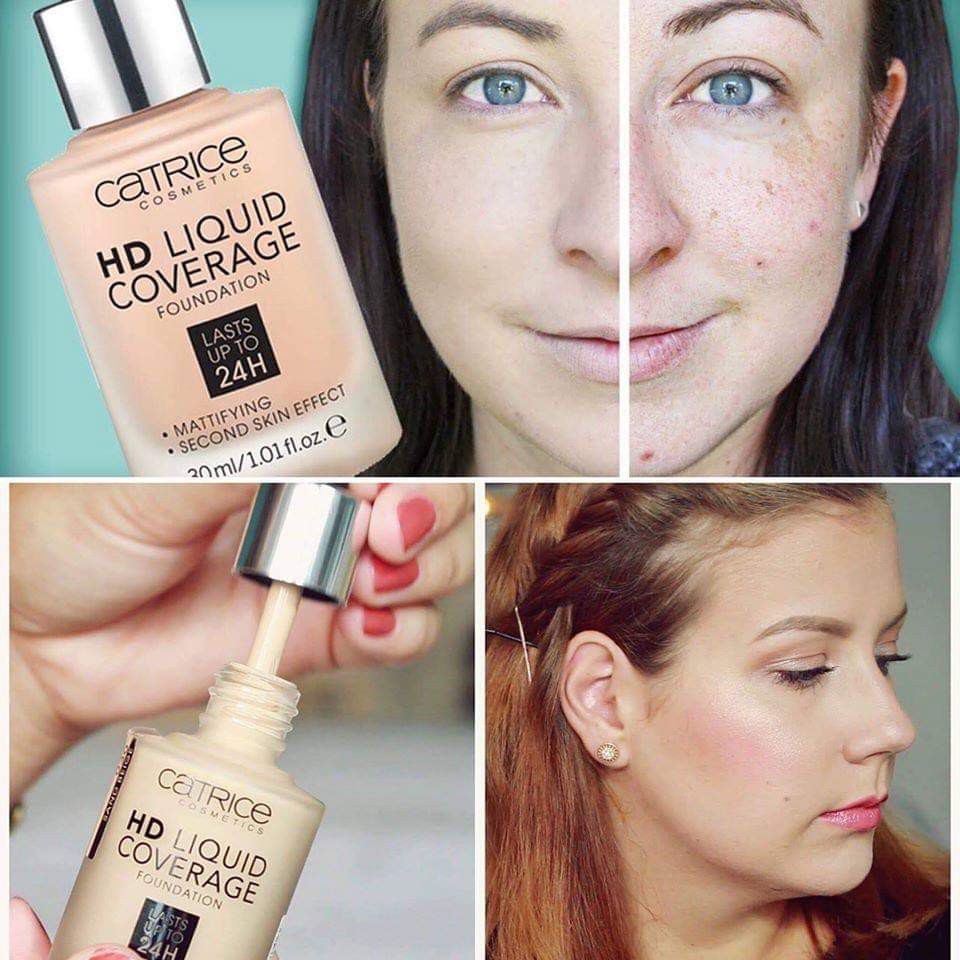 [ Ảnh Chụp Thật ] Kem Nền Catrice HD Liquid Coverage Foundation Lasts Up To 24H