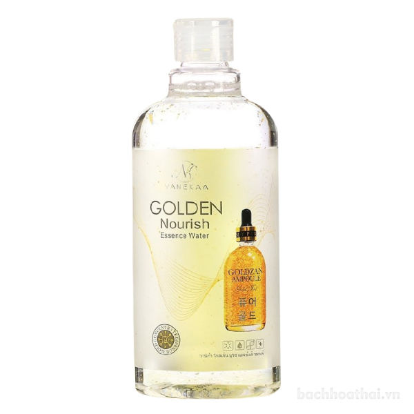 Nước hoa hồng tınh chấţ vàng Vanekaa Golden Nourish Brighten Essence Water