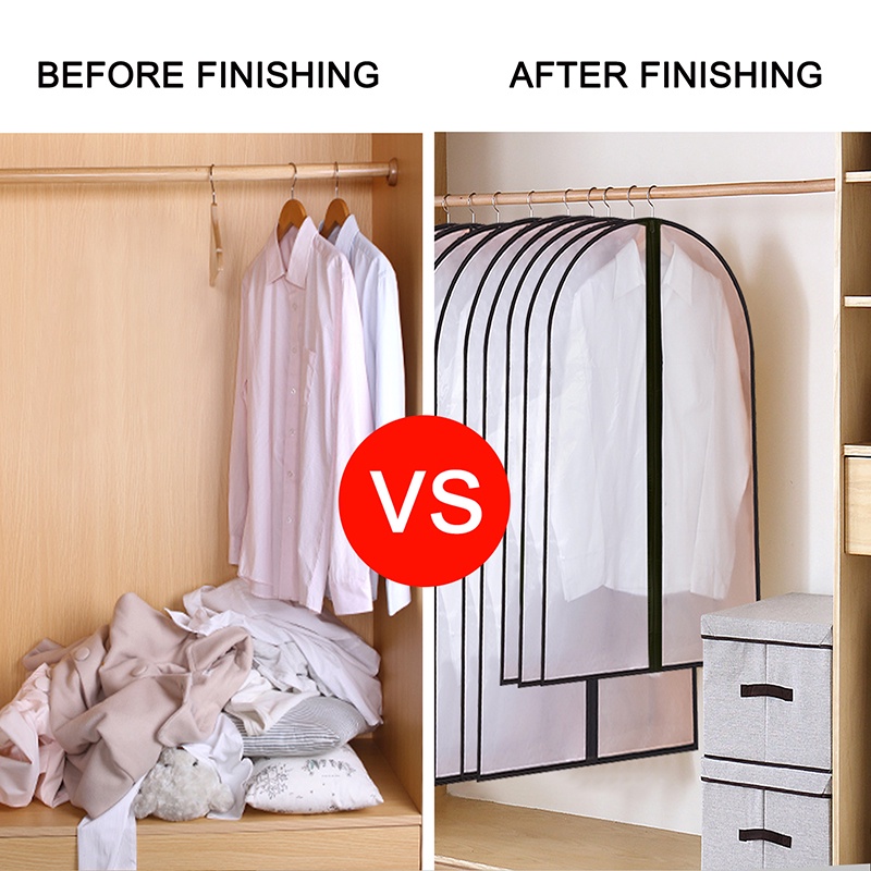 Túi Nhựa Bọc Quần Áo Chống Bụi Bẩn 60 * 120cm Ốp
