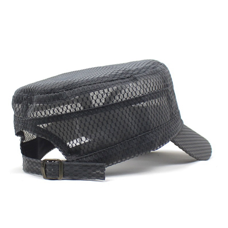 Mũ Lưỡi Trai Phối Lưới Thoáng Khí Màu Trơn Thời Trang Mùa Hè Cho Nam Và Nữ