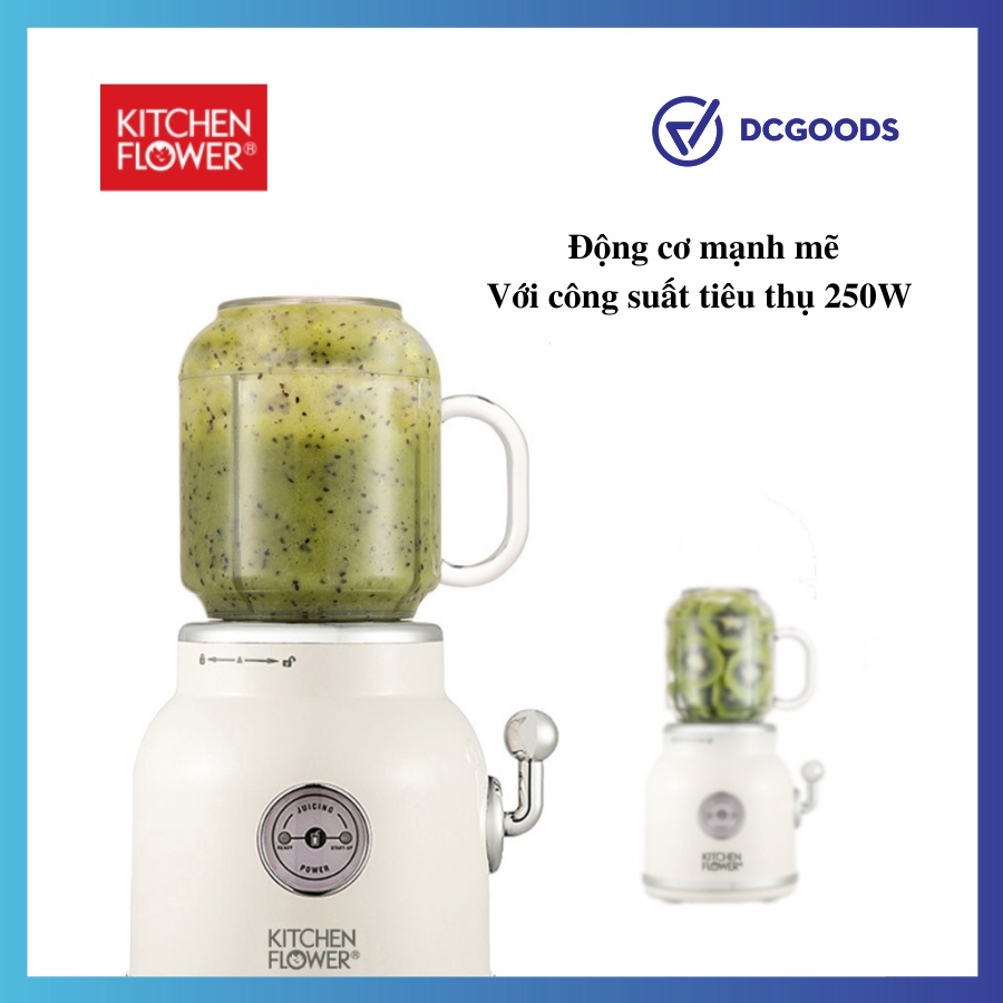 - Máy xay sinh tố mini Retro Kitchen Flower