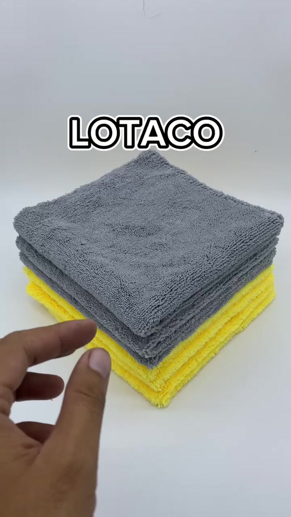 Khăn lau đa năng EDGELESS 380gsm không viền detailing cao cấp  LOTACO 40x40cm  - 100% Microfiber | BigBuy360 - bigbuy360.vn